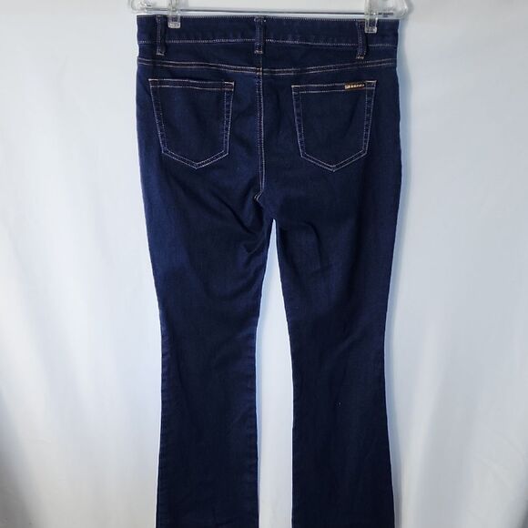 Michael Kors Dark Wash Boot Cut Size 8 Soft Denim Jeans - Picture 3 of 5